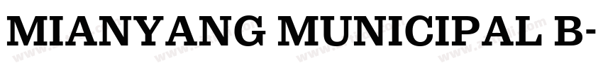 MIANYANG MUNICIPAL B字体转换